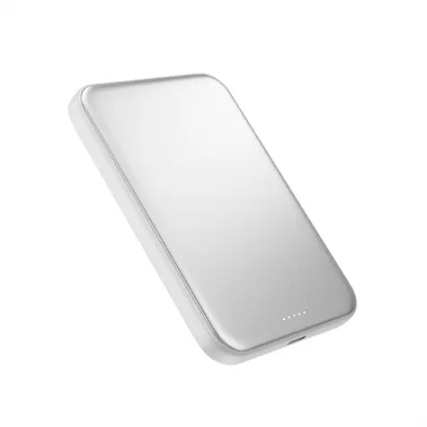 Epico UltraPack Qi2 25W Slim Mag+ 5000mAh stříbrná / Powerbanka / USB-C / Qi2