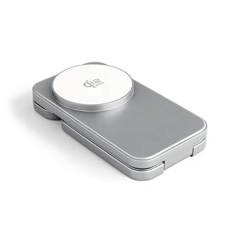 Spello ForceBase Qi2 25W 3in1 Fold stříbrná  / Bezdrátový nabíjecí stojánek / Qi2 / USB-C
