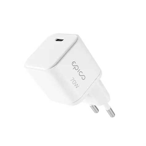 Epico UltraBoost Micro AVS GaN 70W bílá / Dynamický síťový adaptér / 1x USB-C