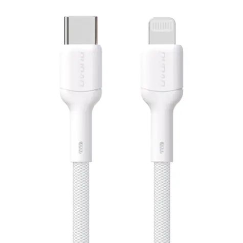 Dudao Datový kabel  L9X / USB-C / Lightning 30W / 2 m / bílá