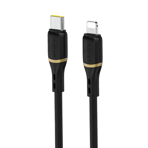 Dudao Datový kabel  L25X / USB-C / Lightning 30W / 1 m / černá