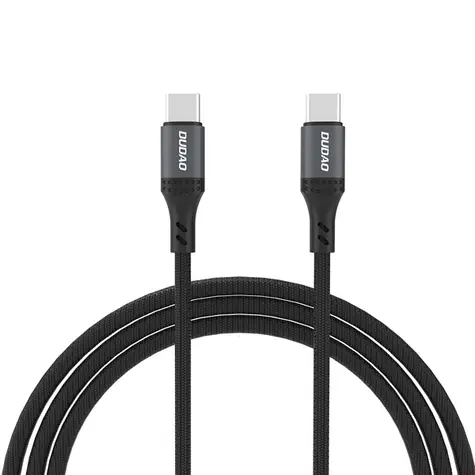 Dudao Datový kabel L3CC / USB-C / USB-C / 60W / 2 m / černá