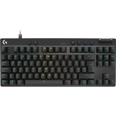 Rozbaleno - Logitech G Pro X TKL RAPID černá / herní klávesnice / US layout / USB / RGB Lightsync  / rozbaleno