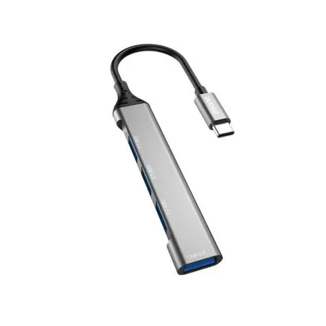 Dudao HUB A16T 4v1 / USB-C / 4x USB-A / 6.3 cm / černá
