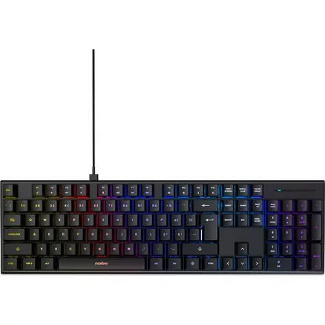 Niceboy K310 černá / Herní klávesnice / OUTEMU Blue / RGB podsvícení / USB-C / CZ layout