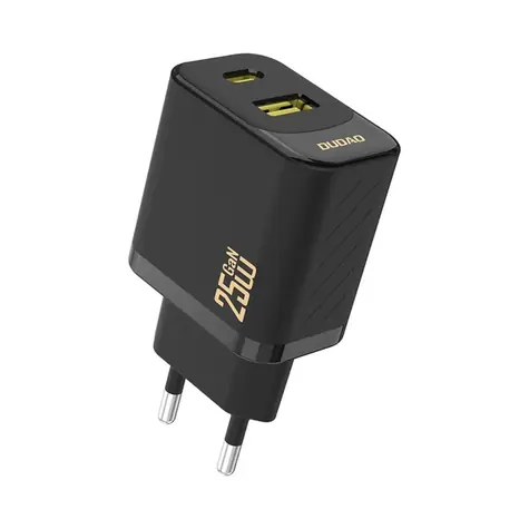 Dudao A26T síťová nabíječka černá / USB-A / USB-C / 25W