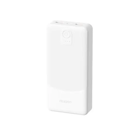 Dudao K10 10000mAh bílá / Powerbanka / 2.4A / 2x USB-A 