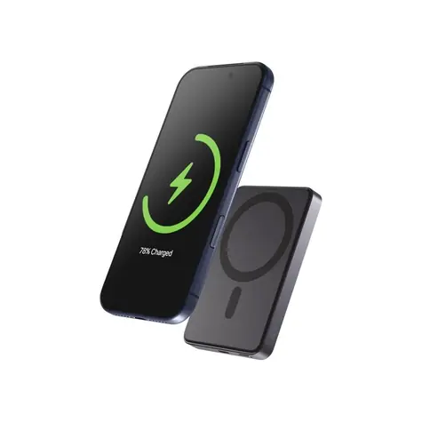 Spello ForcePack Alu 5000 mAh vesmírně šedá / Powerbanka / USB-C / Qi2 / MagSafe