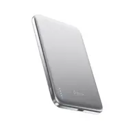 BMX SolidSafe™ Air Titanium 5K Qi2 bezdrátová magnetická powerbanka stříbrná / 5000 mAh / 20W / 1x USB-C