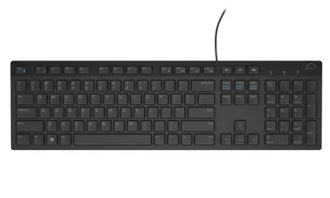 Rozbaleno - DELL KB-216 US (580-ADHK) černá / Multimediální klávesnice / US / QWERTY / USB / rozbaleno