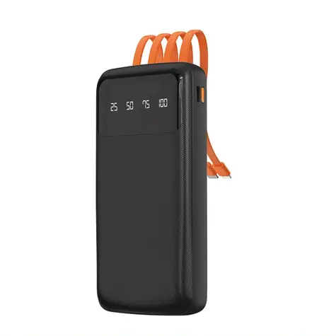 Dudao K6Pro 10000mAh černá / Powerbanka / USB-C kabel / Lighting