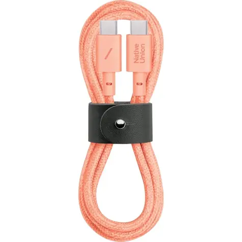 Native Union Belt Cable USB-C 1.2m 60 W růžová