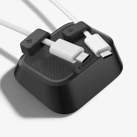 Spigen Magnetic Cable Holder magnetický organizér černá