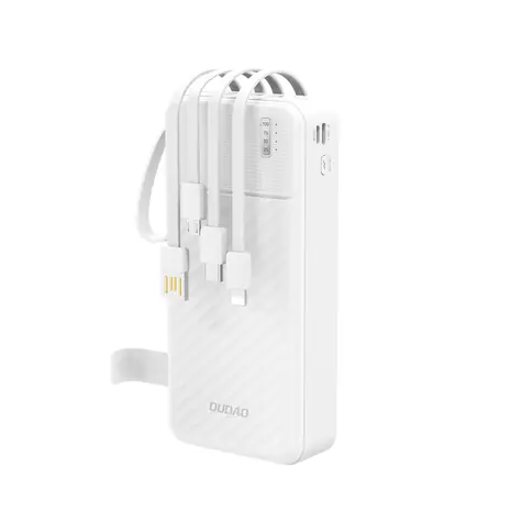Dudao K11 Pro 20000mAh bílá / Powerbanka / vestavěné kabely