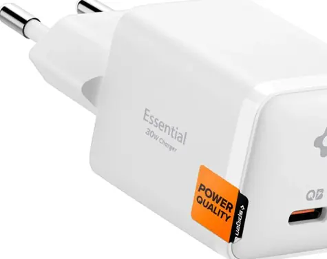 Spigen Essential ACH09492 30 W bílá / Nabíječka / 1x USB-C