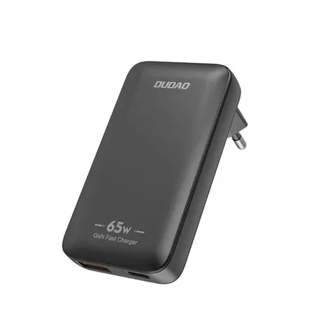 Dudaoí A65Q / Cestovní nabíječka do zasávku ultratenká / USB-A / USB-C / 65W / černá