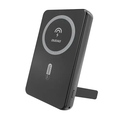 Dudao K14S 10000mAh černá / Powerbanka / MagSafe se stojánkem / USB-A / USB-C / 20W