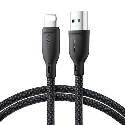 Joyroom Multi-Color Series S-A34 Nabíjecí kabel USB-A (M) - Lightning (M) 3A 1m černá