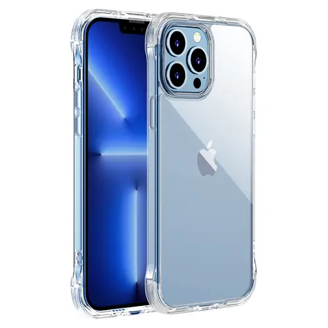 Joyroom JR-BP956 Defender Series Zadní Kryt s háčky a stojánkem pro Apple iPhone 13 Pro Max čirá