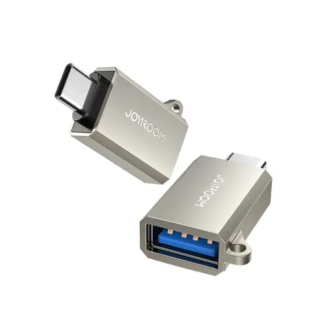 Joyroom S-H151 USB-C (M) - USB-A (F) Adaptér stříbrná