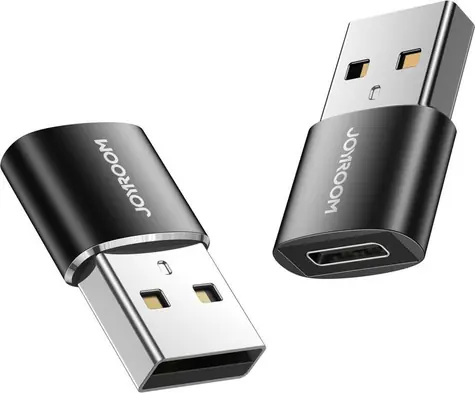Joyroom S-H152 USB-A (M) - USB-C (F) Adaptér černá 2ks