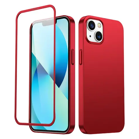Joyroom JR-BP927 Zadní Kryt pro Apple iPhone 13 + ochranné sklo červená
