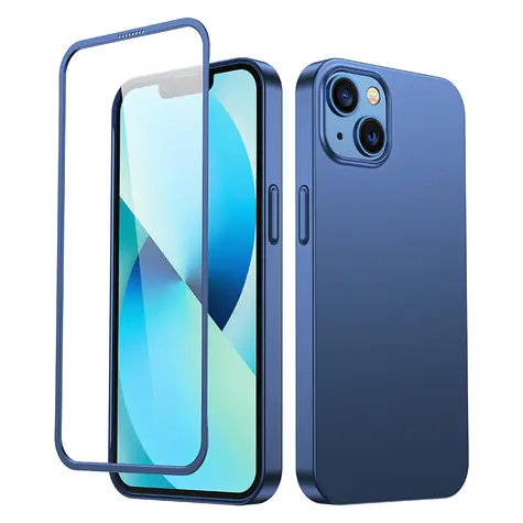 Joyroom JR-BP927 Zadní Kryt pro Apple iPhone 13 + ochranné sklo modrá