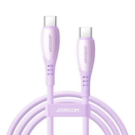 Joyroom S-A59 Vibrant Series Nabíjecí kabel USB-C (M) - USB-C (M) 60W 1.2m fialová