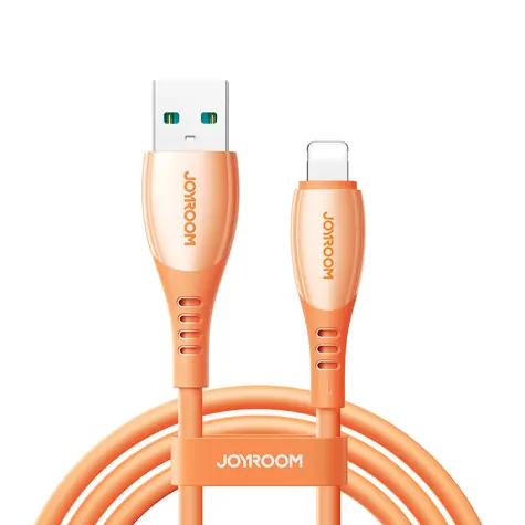 Joyroom S-A59 Vibrant Series Nabíjecí kabel USB-A (M) - Lightning (M) 3A 1.2m oranžová