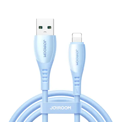 Joyroom S-A59 Vibrant Series Nabíjecí kabel USB-A (M) - Lightning (M) 3A 1.2m modrá