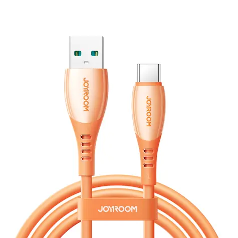 Joyroom S-A59 Vibrant Series Nabíjecí kabel USB-A (M) - USB-C (M) 3A 1.2m oranžová