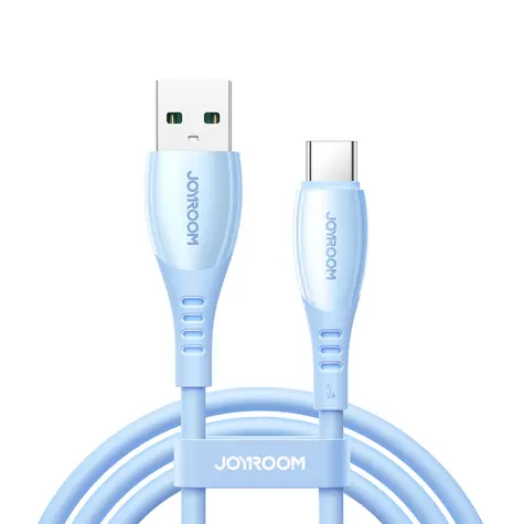 Joyroom S-A59 Vibrant Series Nabíjecí kabel USB-A (M) - USB-C (M) 3A 1.2m modrá