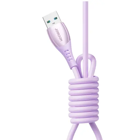 Joyroom S-A59 Vibrant Series Nabíjecí kabel USB-A (M) - USB-C (M) 3A 1.2m fialová