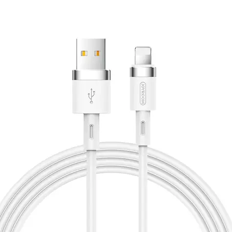 Joyroom Liquid Silicone Data Cable Nabíjecí kabel USB-A (M) - Lightning (M) 2.4A 1.2m bílá