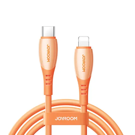 Joyroom S-A59 Vibrant Series Nabíjecí kabel USB-C (M) - Lightning (M) 30W 1.2m oranžová