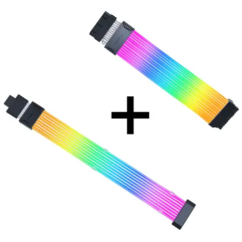Lian Li Strimer Wireless 24-Pin RGB Kabel pro základní desku+ovladač+kabel / 1x 24 pin plug / 132 LED