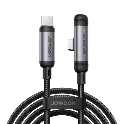 Joyroom S-A56 EnjoyX Series 90° Nabíjecí kabel USB-C (M) - USB-C (M) 60W 1.2m černá