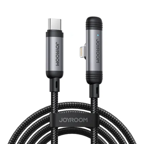 Joyroom S-A56 EnjoyX Series 90° Nabíjecí kabel USB-C (M) - Lightning (M) 30W 1.2m černá