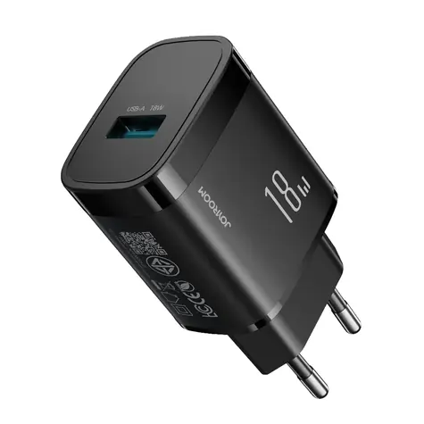 Joyroom JR-TF4 síťová nabíječka černá / USB-A / 18W
