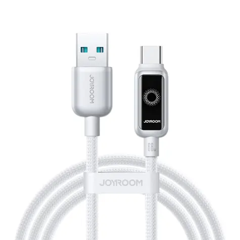 Joyroom S-A55 StarFlight Nabíjecí kabel USB-A (M) - USB-C (M) 66W 1.2m bílá
