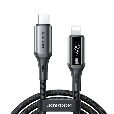 Joyroom S-A60 StarTalk Nabíjecí kabel USB-C (M) - Lightning (M) 30W 1.2m černá