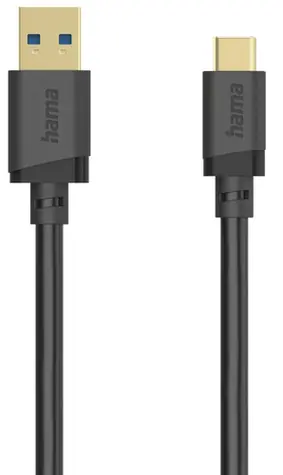 Hama 202004 Kabel USB-A (M) - USB-C (M) 0.25m černá