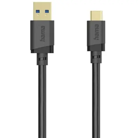 Hama 202005 Kabel USB-A (M) - USB-C (M) 0.75m černá