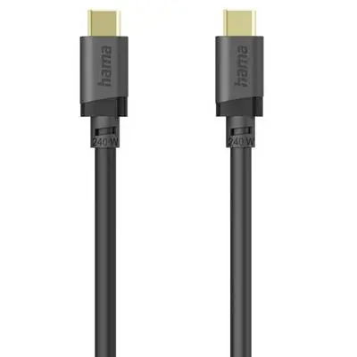 Hama 202008 Kabel USB-A (M) - USB-C (M) 0.75m 240W černá