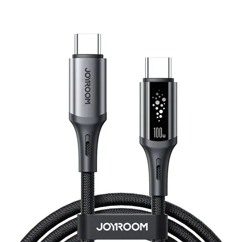 Joyroom S-A60 StarTalk Nabíjecí kabel USB-C (M) - USB-C (M) 100W 1.2m černá