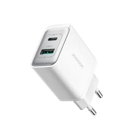 Joyroom JR-TCF15 Síťová nabíječka bílá / 1x USB-C + 1x USB-A / 30W 