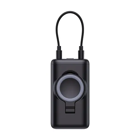Joyroom JR-W13 černá / Powerbanka / 5000 mAh / 1x USB-C + 1x Lightning / bezdrátové nabíjení pro Apple Watch