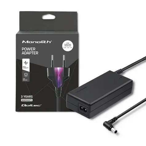 Rozbaleno - Qoltec 51773 Adaptér pro Samsung monitory  42W / 14V / 3A / 6.5x4.4 mm / rozbaleno