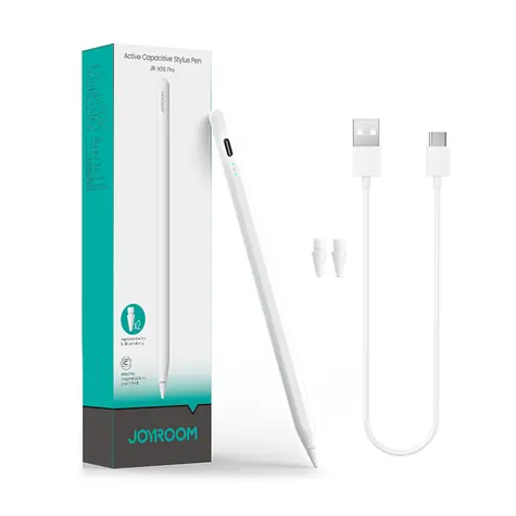 Joyroom JR-X9S Pro / aktivní stylus pro Apple iPad bílá / 2 náhradní hroty 