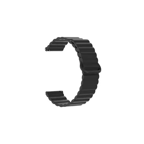 Aligator Řemínek silikonový magnetický / 22mm / černý